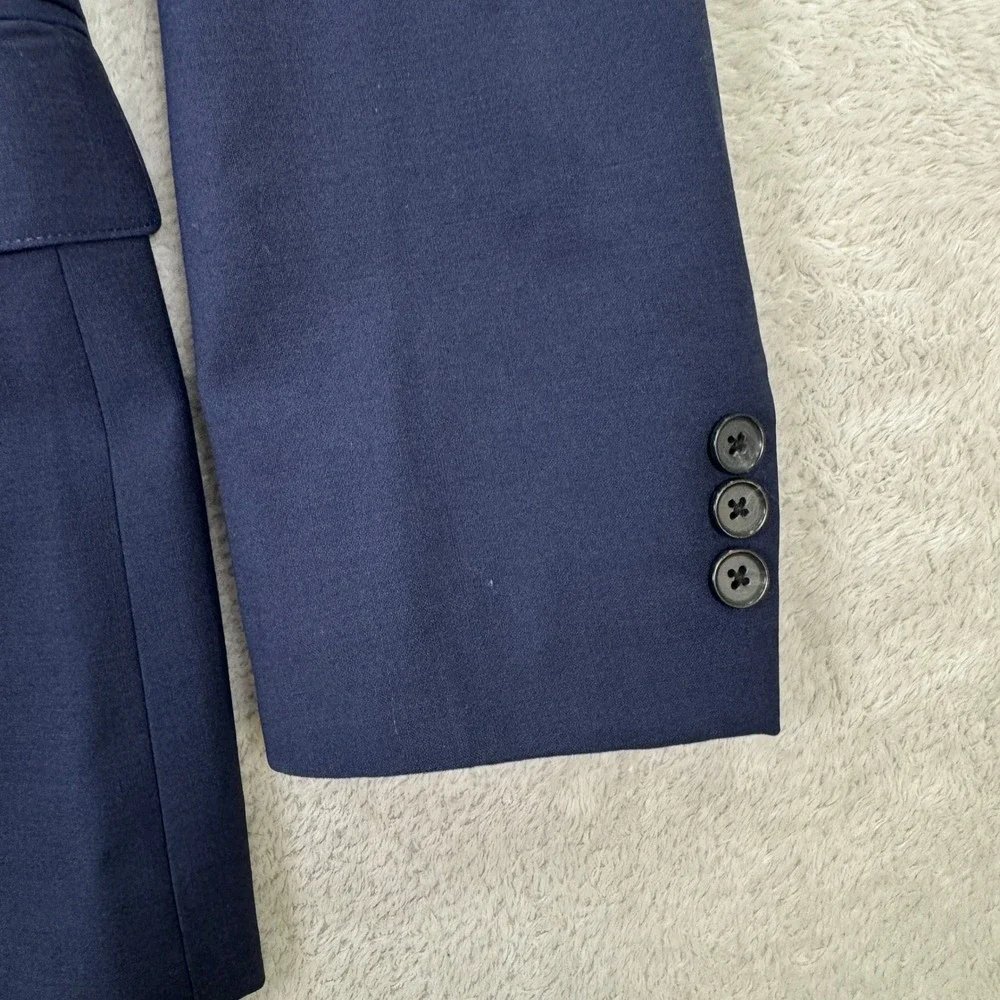 BONOBOS Marzotto Mens 38R Slim Fit Navy Wool 2-Button Suit Jacket Pants 32x30